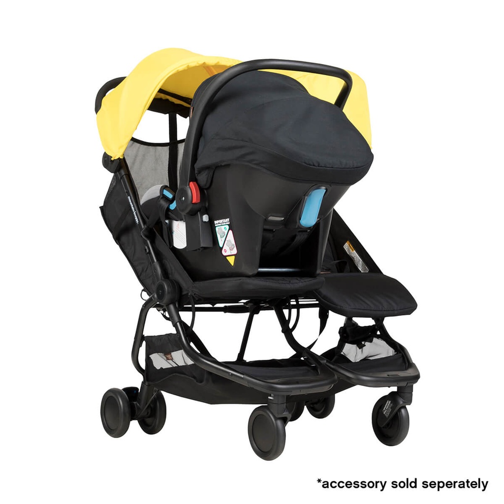 nano duo™ the Perfect Urban Double Pram for the City | Mountain Buggy®